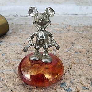 Mickey mouse tiny pewter figurine